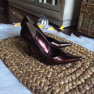 Nine West Metallic Stiletto Pumps Sz 7